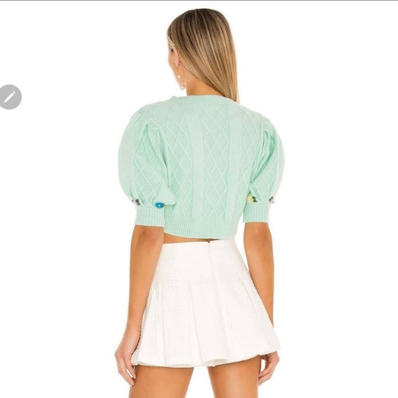 🍋For Love and Lemons Sutton Cropped Sweater - Picture 11 of 11